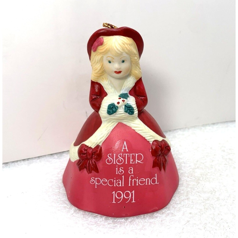 1991 AGC American Greetings Sister Bell Ornament Figurine